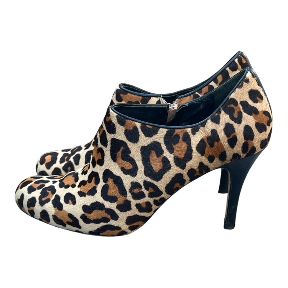 Cole Haan Talia Leopard Animal Print Ankle Bootie Shoe Size 9.5